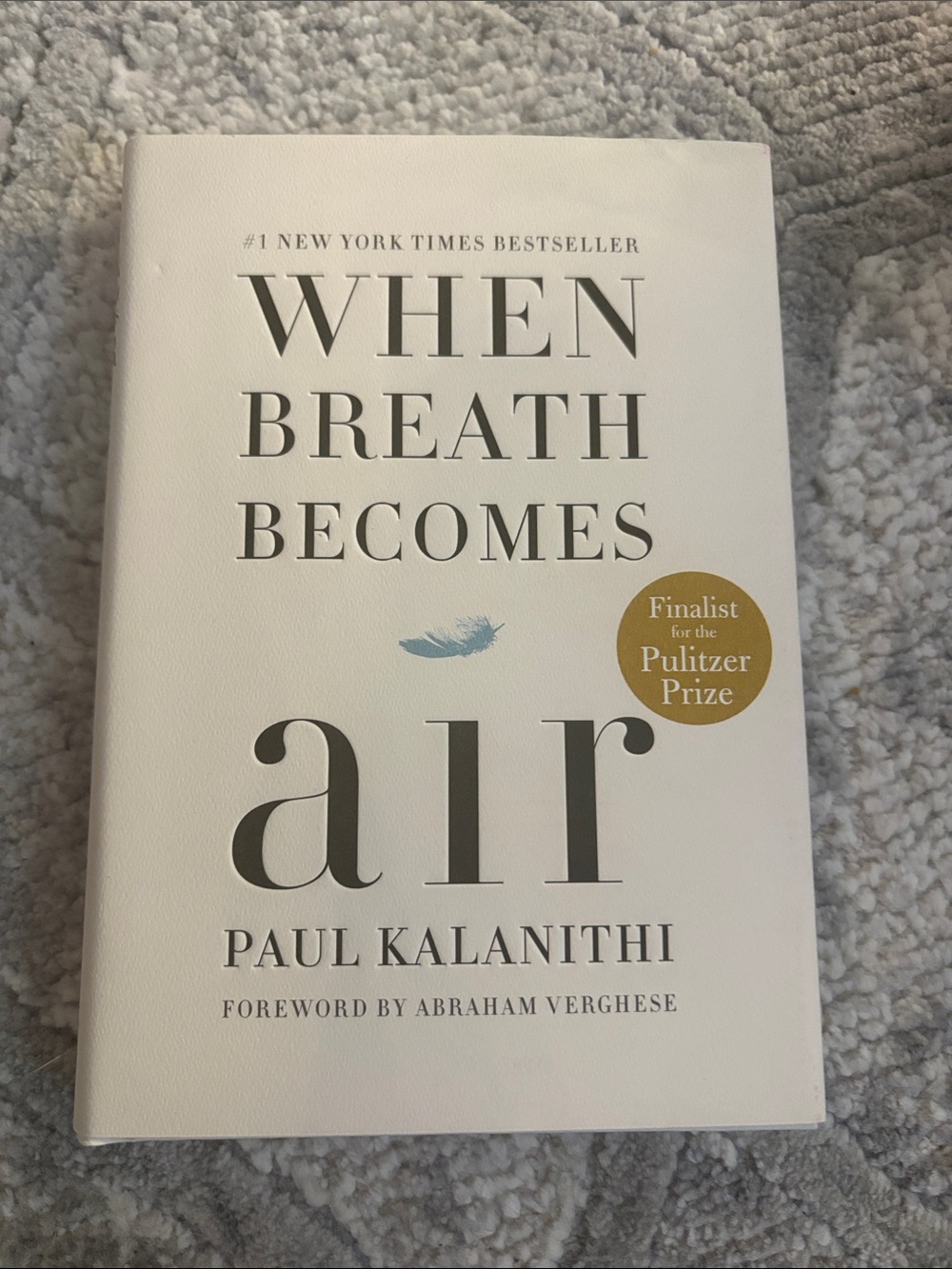 When Breath Becomes Air by Paul Kalanithi Book